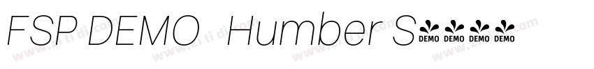 FSP DEMO   Humber S字体转换